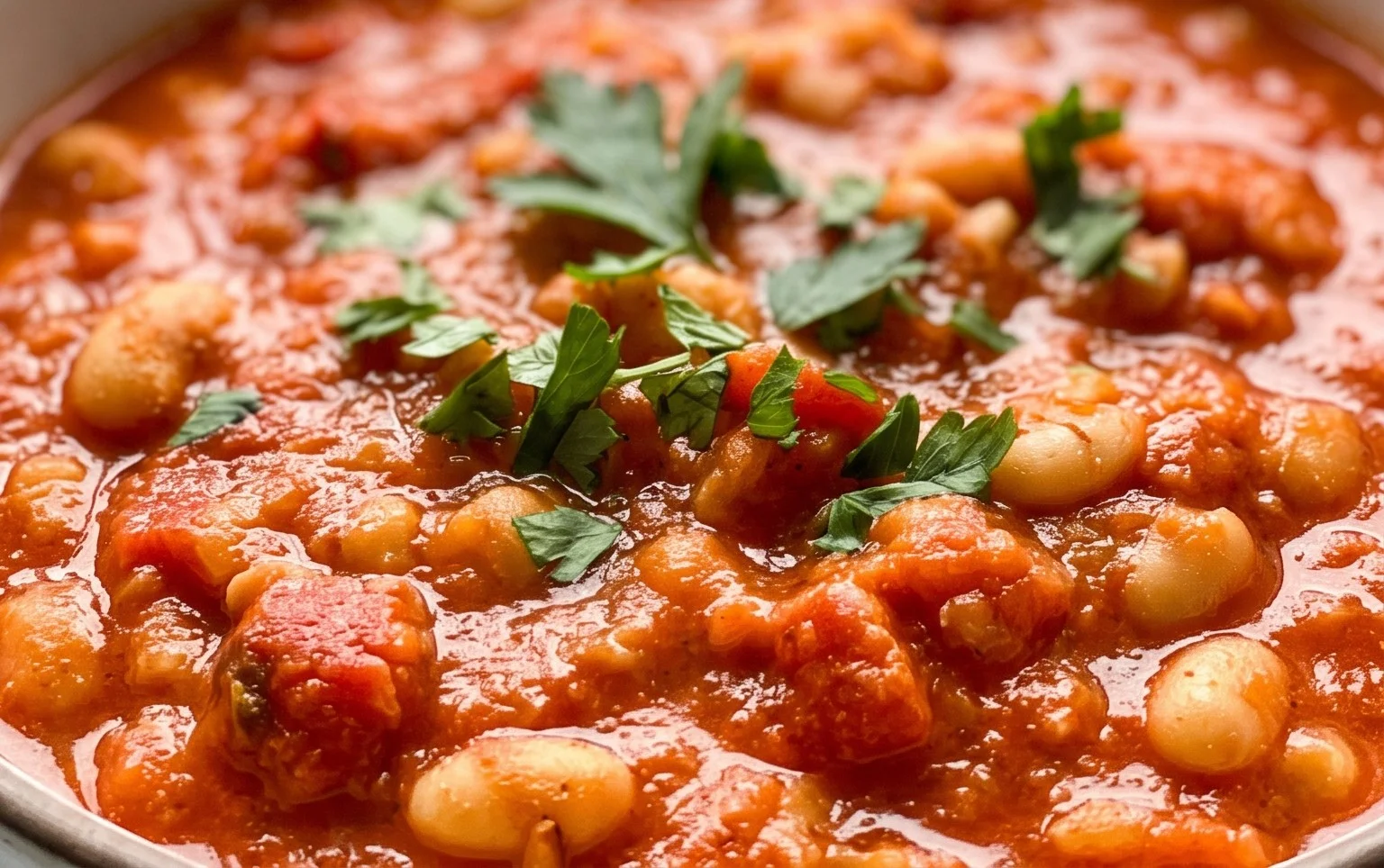 Creamy Tomato White Bean Stew