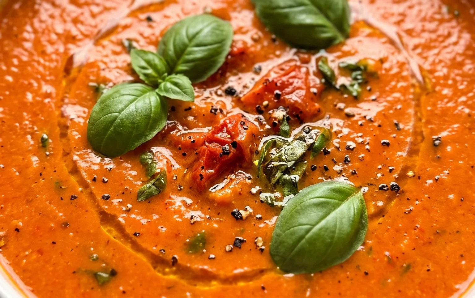 Roasted Tomato Basil Soup